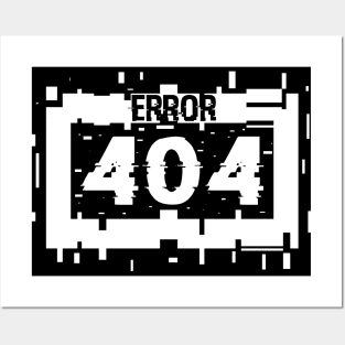 Error 404, Glitch Posters and Art